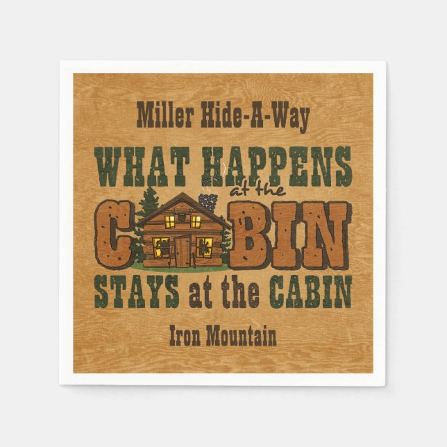 Händelser vid kabinen pappersservett (Framsidan)