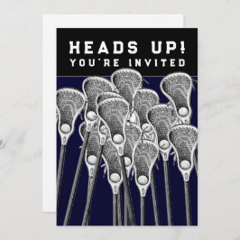 Händelserbjudanden till Lacrosse-team Inbjudningar