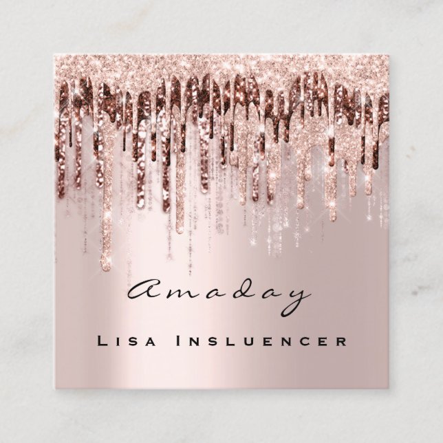 Händelserepresentation Drift av Social Media Ro Ma Fyrkantigt Visitkort (Framsida)