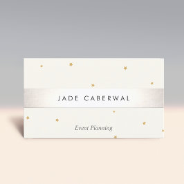 Händelsetabell för Guld-stjärnan i elegant med str Visitkort