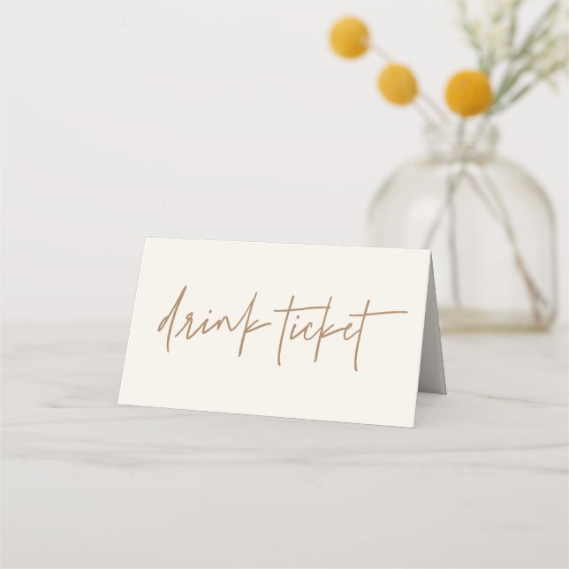 Händelsetoken Tält för Drink Biljett Bröllop Lojalitetskort (Framsida)