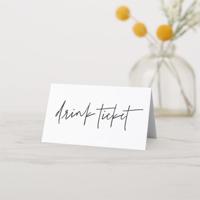 Händelsetoken Tält för Drink Biljett Bröllop Lojalitetskort (Framsida)