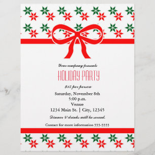 Händelseutfällare för Julfest av julstjärnor Reklamblad