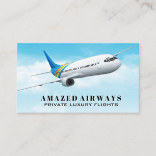 Handelsflyget Luft Flygplan Visitkort