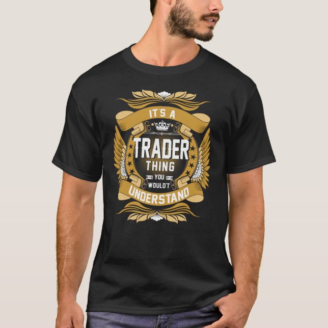 HANDELSFÖRNAMN, namn-familj vapensköld T Shirt (Framsida)