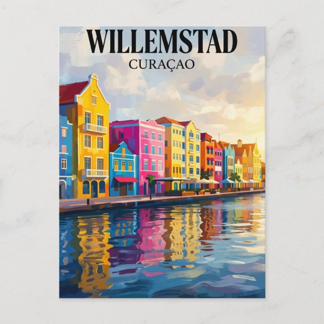 Handelskade Curaçao Vykort (Framsida)