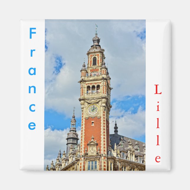 Handelskammaren i Lille, Frankrike Magnet (Framsidan)
