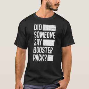 Handelskort för boosterförpackning för ett handels t shirt