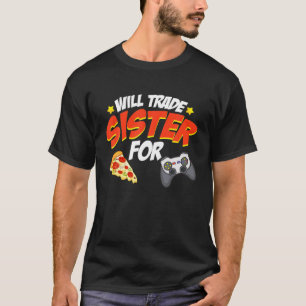 Handelsledare för Pizza- och videospel T Shirt