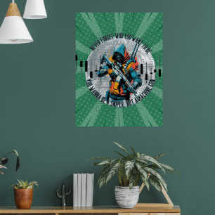 Handelsmotivation Cyberpunk-prickskytt Fantasy Poster