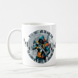 Handelsmotivation | Cyberpunk-prickskytte | Fantas Kaffemugg