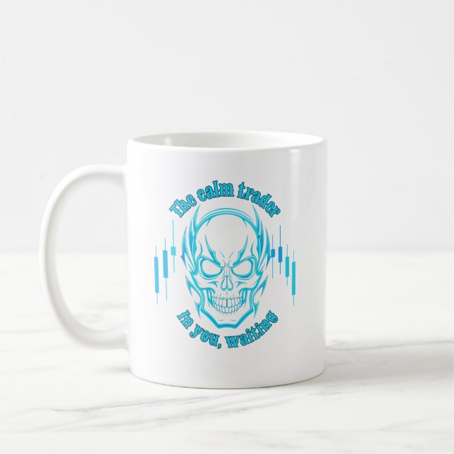 Handelsmotivation | Skalle | Lugn handlare Kaffemugg (Vänster)