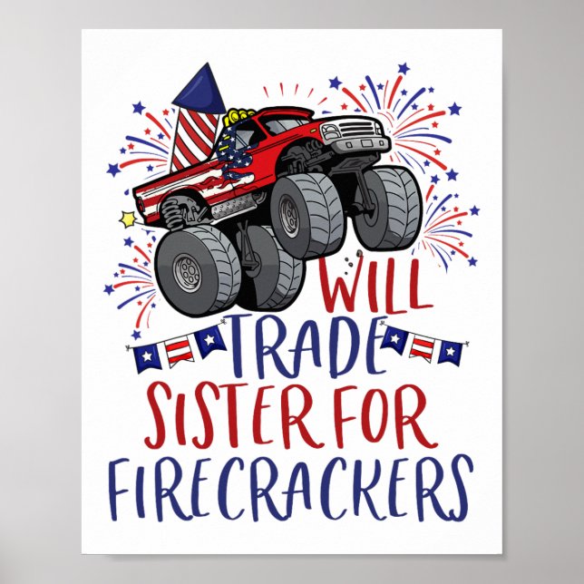 Handelsregister för befraktare, USA, Flagga 4 juli Poster (Framsidan)