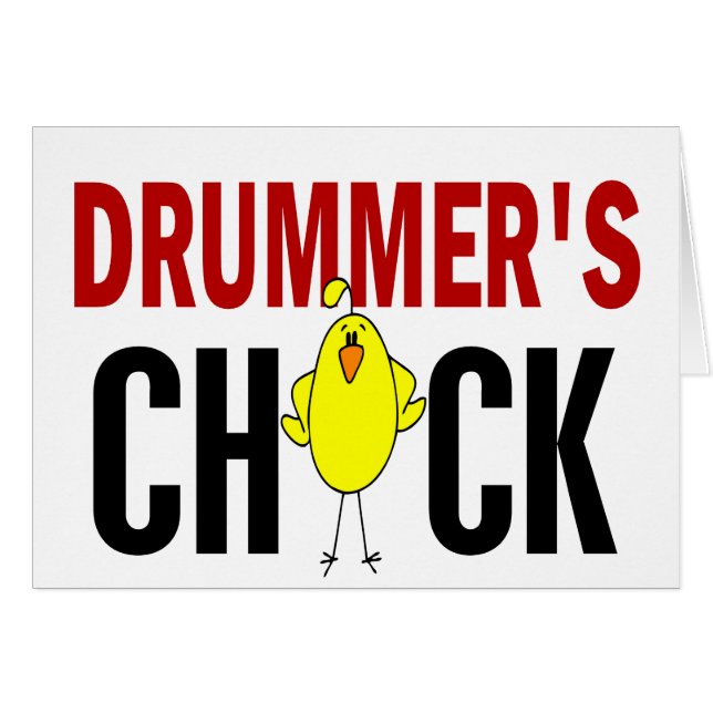 Handelsresande chick 1 hälsningskort (Framsidan Horizontal)