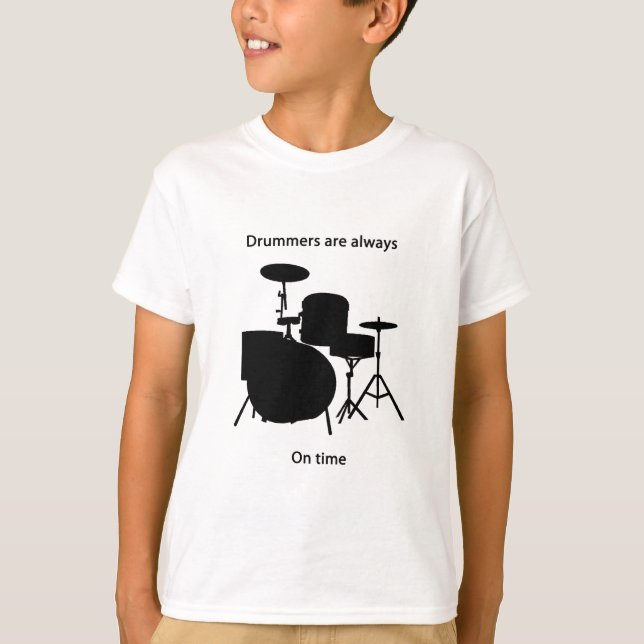 Handelsresandear alltid i rätt tid tee shirt (Framsida)