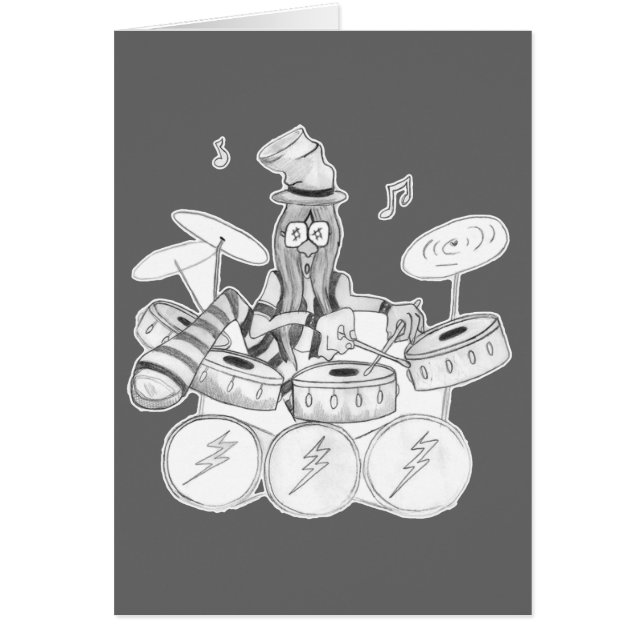 Handelsresandegrabb Hälsningskort (Framsidan)