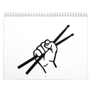 Handelsresanden räcker drumsticks kalender