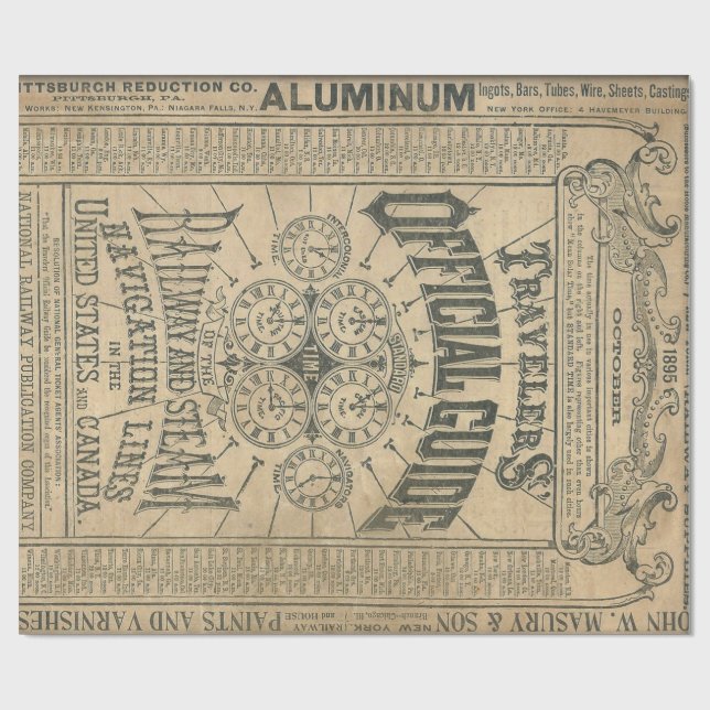 Handelsresandeofficiellen vägleder affischer för presentpapper (Platt)