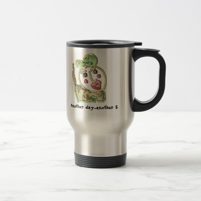 Handelsresandependlaremugg - en annan dag…., resemugg (Höger)