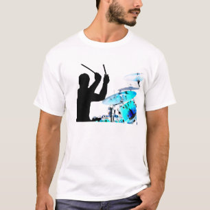 Handelsresandepinnar i luft skuggar inverterade t shirt