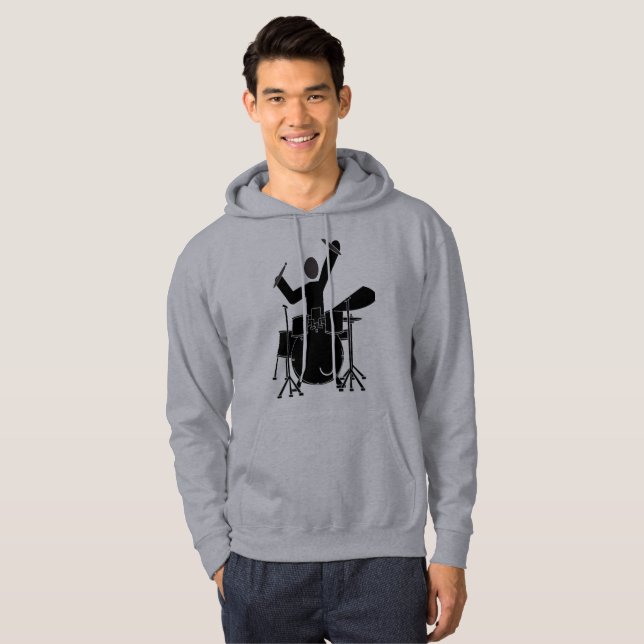 HandelsresandeSilhouetteHoodie Munkjacka (Hel framsida)