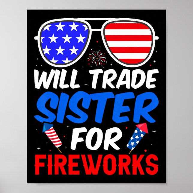 Handelssister för Fireworks 4:e juli feminist 1 Poster (Framsidan)