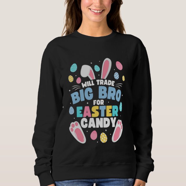 Handelsstorebror för Påsk Candy Funny Big T Shirt (Framsida)