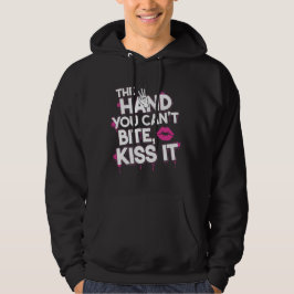 Handen du inte kan Bita - Fetstildesign Hoodie