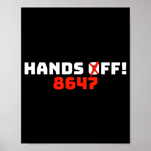 Händer av 8647 Protest Poster (Framsidan)