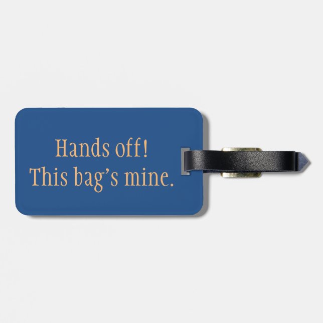 "Händer av!", Bagagemärkre Bagagebricka (Baksida Vågrät)