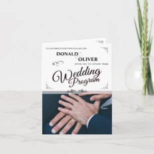 Händer av ett gaypar Bröllop med Ringar V 2.0 Kort