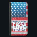 Händer av fredsprocessen i Kärlek, Amerika Flagga Plånboksfodral För Samsung Galaxy S5<br><div class="desc">Fred, kärlek, framsteg! Provocerande protestera med den här röda, vita och blå amerikanska flagga med faux glitter FX. Detta telefonfall symboliserar den pågående kampen för medborgerliga höger och mänsklig värdighet. Trumpprotesterna utlöste en brand av kollektivt motstånd i hela Förenade Stater. Detta telefonfall talar inte bara om detta avgörande ögonblick i...</div>