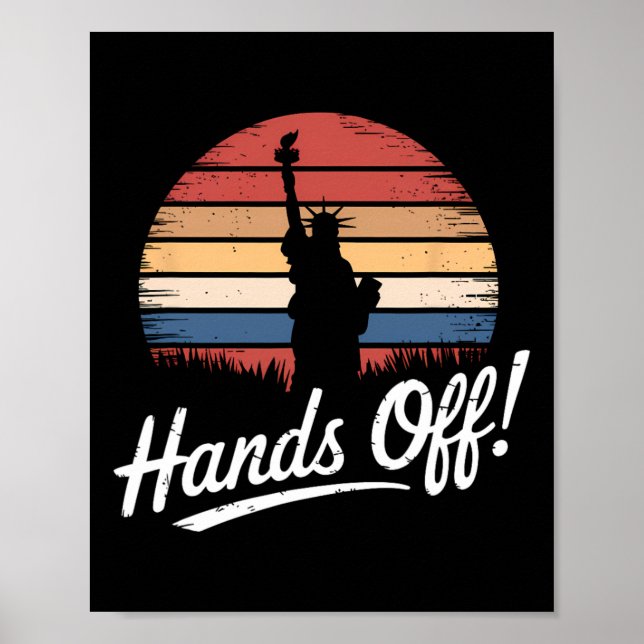 Händer av Frihetsgudinnan av protester - kvarståen Poster (Framsidan)