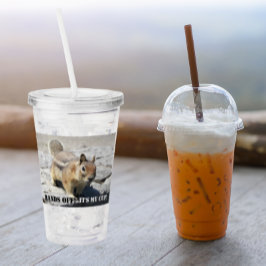 Händer av! Ground Squirrel Wildlife Photo Take Away Mugg