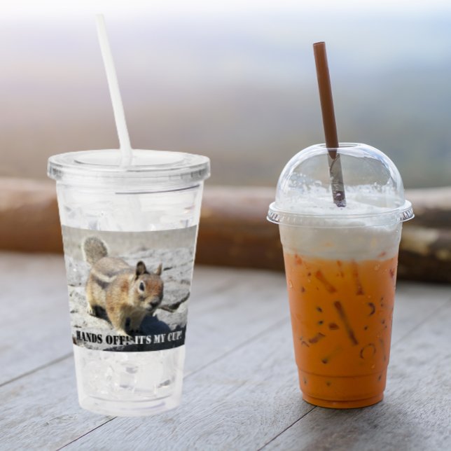 Händer av! Ground Squirrel Wildlife Photo Take Away Mugg (In Situ)