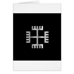 Händer av guden, ett symbol av polska Neopaganism Hälsningskort