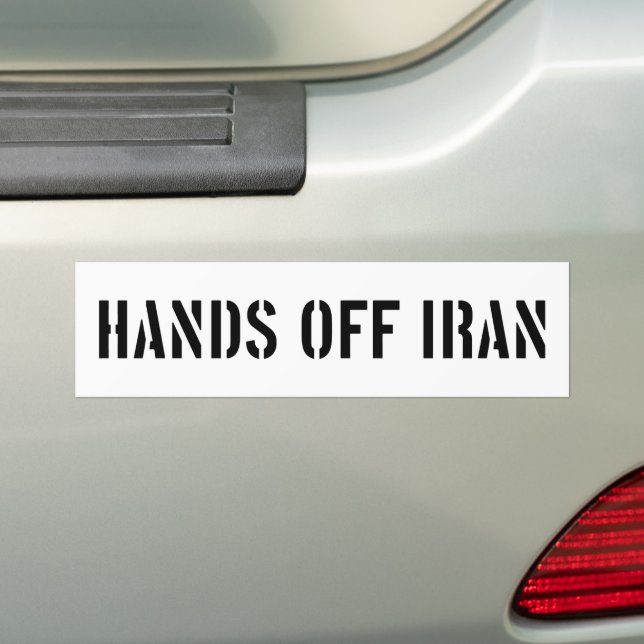 Händer av Iran Anti-Trump Anti-Krig Bildekal (På Bil)