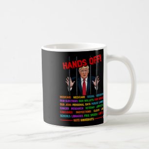 Händer av lättfunna, trumpementfängelse - Protest Kaffemugg