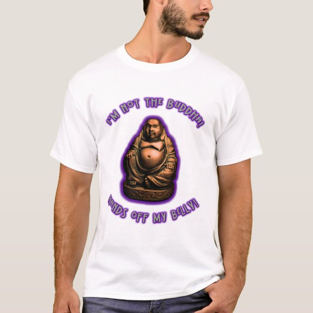 Händer av min buk! (Moderskap) T-shirt (Framsida)