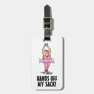 Händer av min Sack-Funny Rosa Tutu-Tecknad Bagagebricka