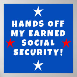 Händer av min Social-säkerhet Poster