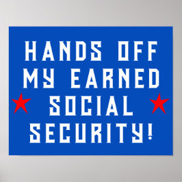 Händer av min Social-säkerhet Poster