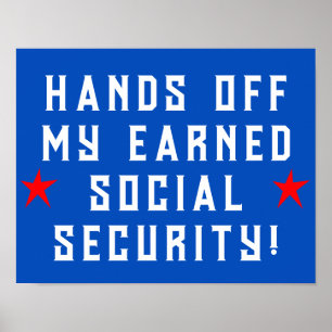 Händer av min Social-säkerhet Poster