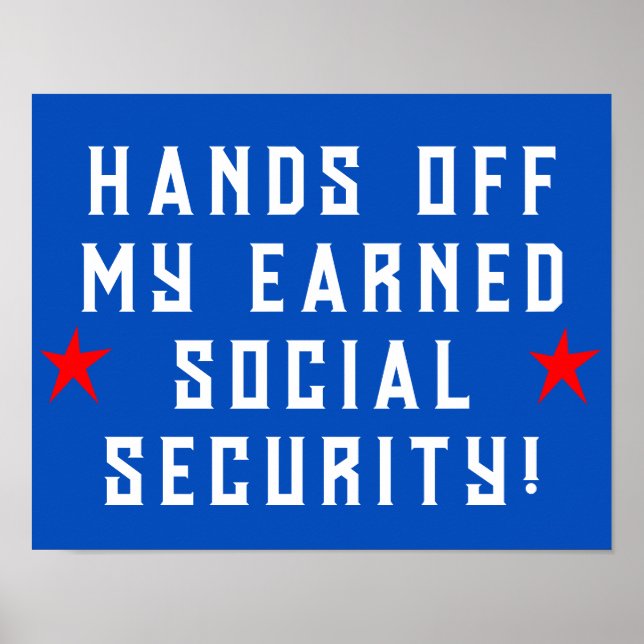 Händer av min Social-säkerhet Poster (Framsidan)