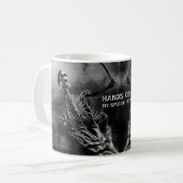 Händer av! Min Speciella Brew. Skeleton Kaffemugg