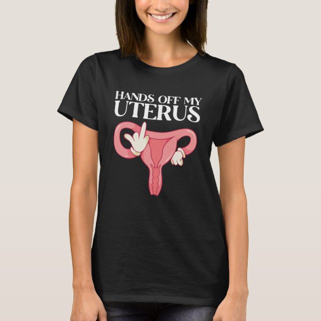 Händer av min Uterus-support Hysterectomi Recovery T Shirt (Framsida)