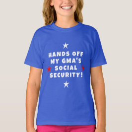 Händer av mina gammas Social-säkerhetsbarn T Shirt