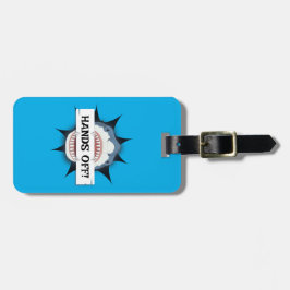 Händer av mitt bagage-befunna hajattack bagagebricka