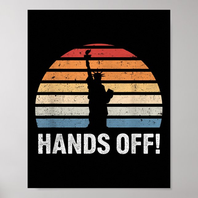 Händer av motverkande Frihetsgudinnan mot proteste Poster (Framsidan)