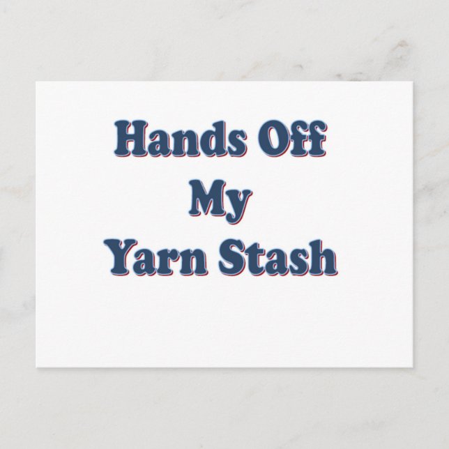 Händer av My Yarn Stash Vykort (Framsida)